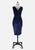 Vintage Clothing - Slinky Blue Retro Velvet Dress - Painted Bird Vintage Boutique & The Aviary - Dresses