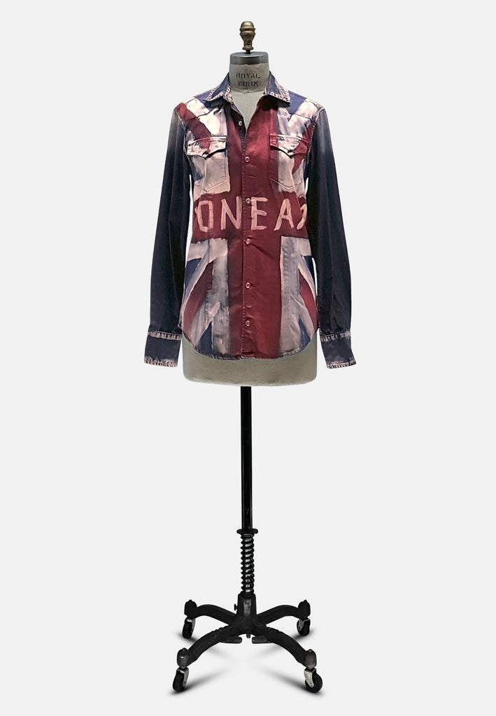 Vintage Clothing - Celebrate The Day Denim Shirt - Painted Bird Vintage Boutique & The Aviary - Blouse