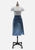 Vintage Clothing - Blue Wool Essential Skirt - Painted Bird Vintage Boutique & The Aviary - Skirts