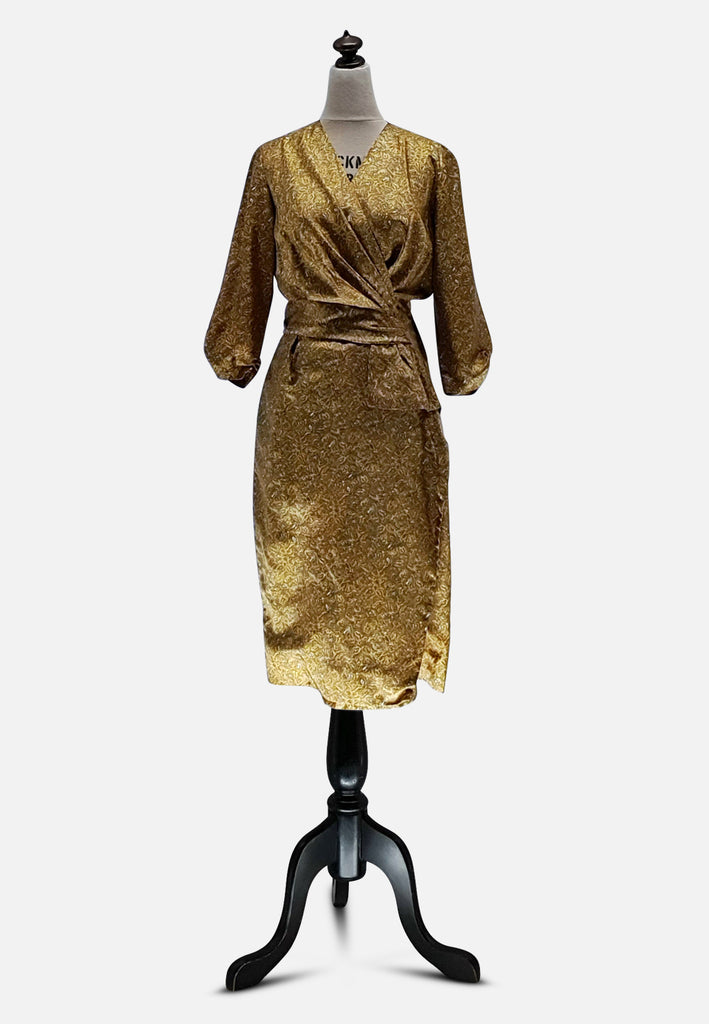 Vintage Clothing - Stunning Golden Raphael - Painted Bird Vintage Boutique & The Aviary - Dresses