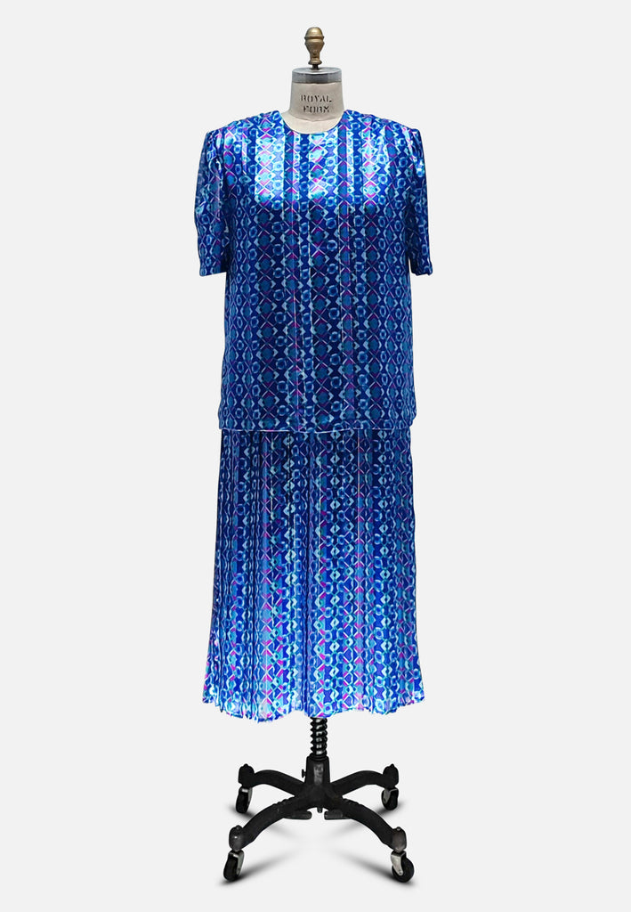 Vintage Clothing - Bluest Slink Dress - Painted Bird Vintage Boutique & The Aviary - Dresses