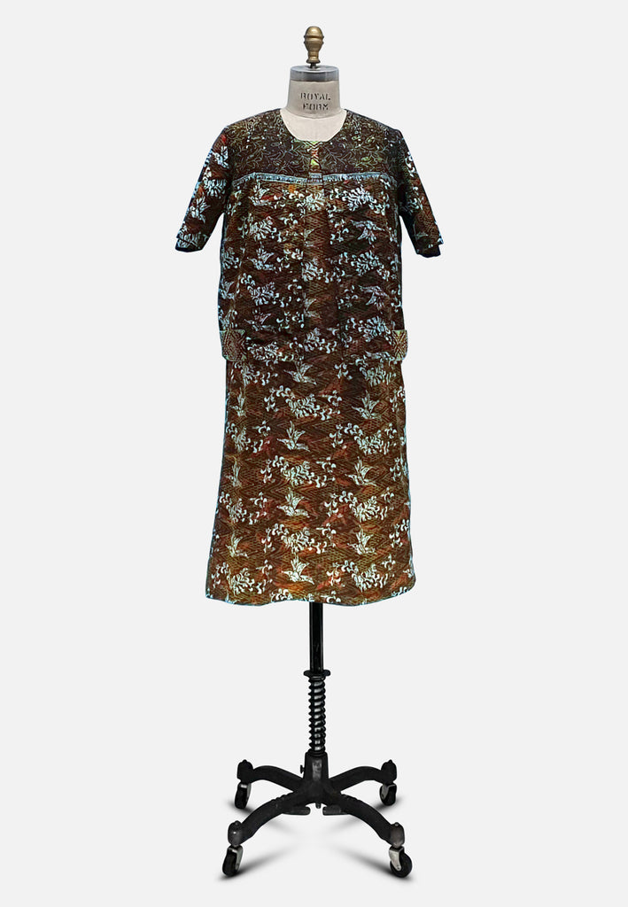 Vintage Clothing - Creative Cotton Dress Ensemble - Painted Bird Vintage Boutique & The Aviary - Ensemble