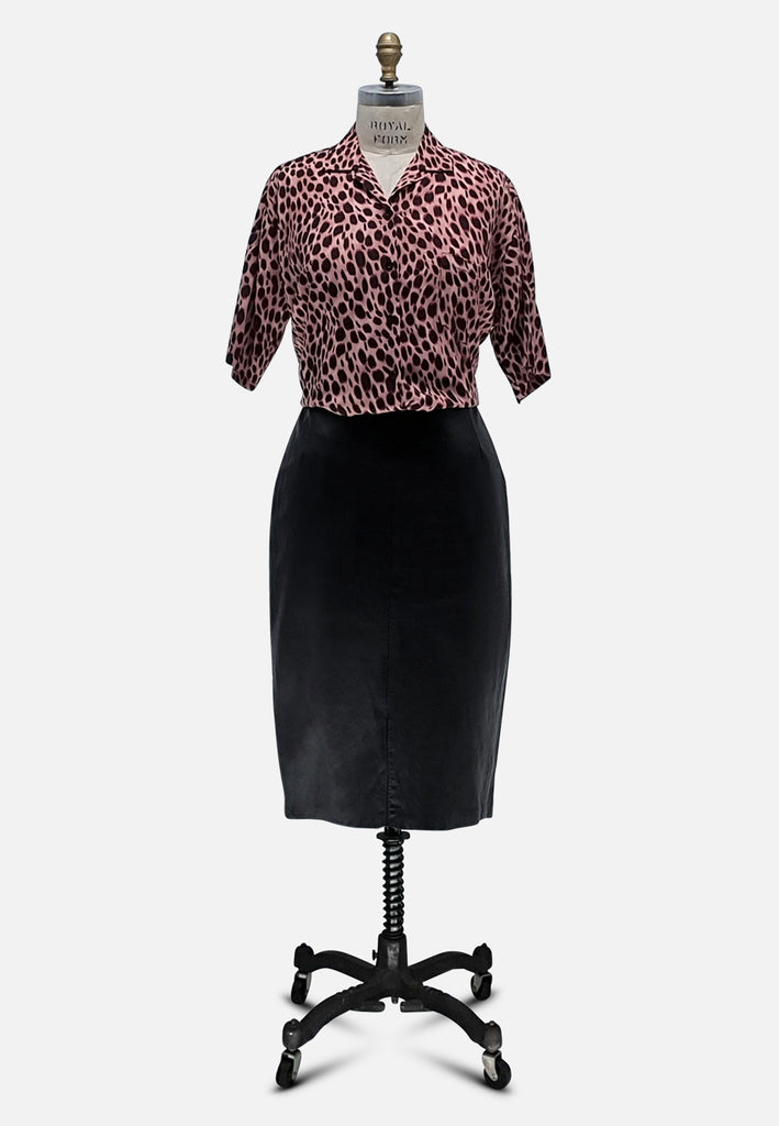 Vintage Clothing - Loyal To Leopard Blouse - Painted Bird Vintage Boutique & The Aviary - Blouse