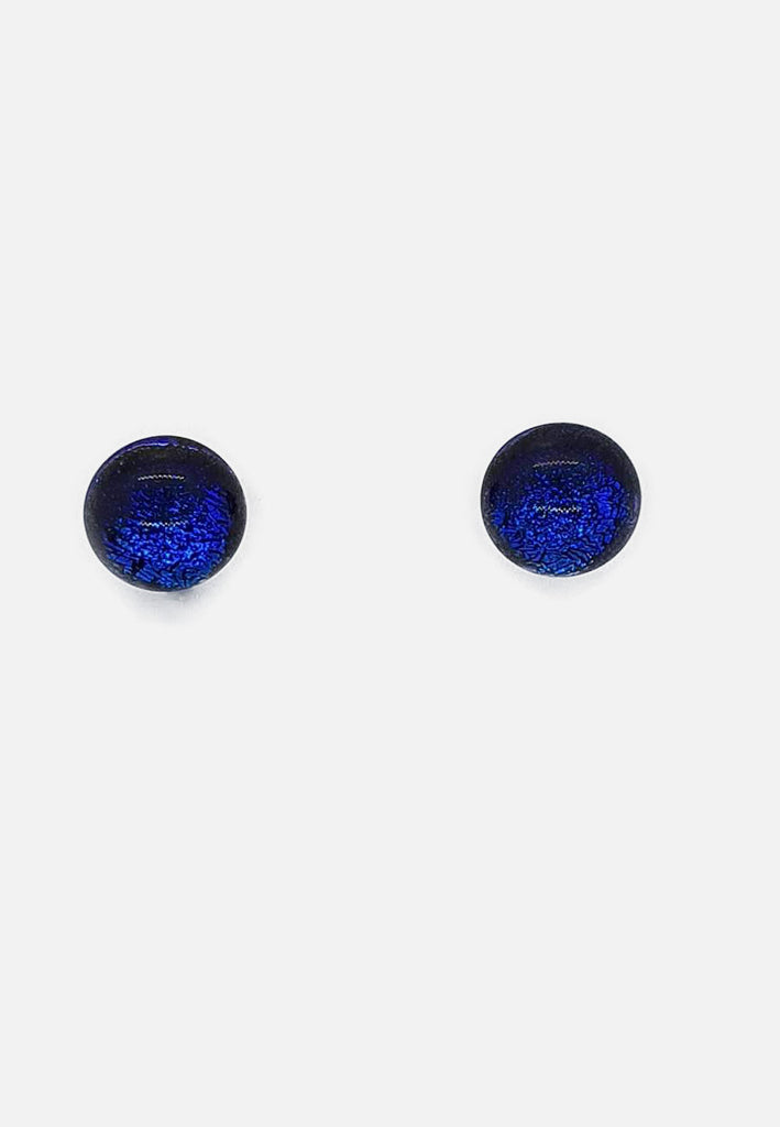 Vintage Clothing - Handblown Glass - Metallic Dark Blue Flecked - Painted Bird Vintage Boutique & The Aviary