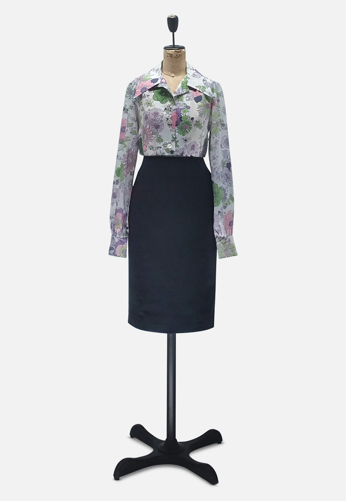 Vintage Clothing - Floral Fabulous Blouse - Painted Bird Vintage Boutique & The Aviary - Blouse
