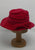 Vintage Clothing - Red Velvet Hat - Painted Bird Vintage Boutique & The Aviary - Hat