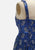 Vintage Clothing - Damask Rose Blue Dress - Painted Bird Vintage Boutique & The Aviary - Dresses