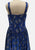 Vintage Clothing - Damask Rose Blue Dress - Painted Bird Vintage Boutique & The Aviary - Dresses