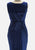 Vintage Clothing - Slinky Blue Retro Velvet Dress - Painted Bird Vintage Boutique & The Aviary - Dresses