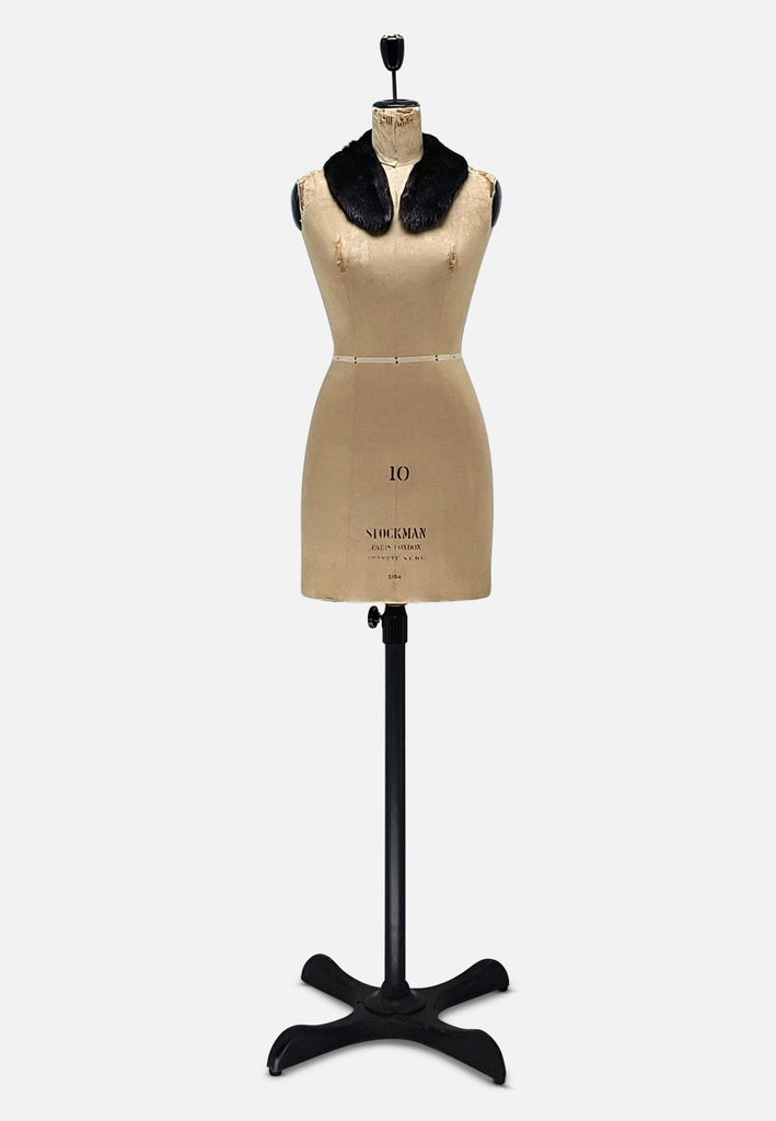 Vintage Clothing - Black Fur Collar - Painted Bird Vintage Boutique & The Aviary - Coats & Jackets