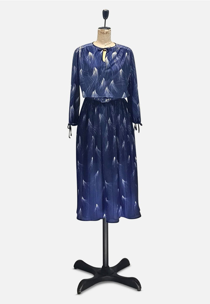 Vintage Clothing - Blue Fireworks Dress - Painted Bird Vintage Boutique & The Aviary - Dresses
