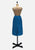 Vintage Clothing - Ocean's Blue Silk Skirt - Painted Bird Vintage Boutique & The Aviary - Skirts
