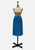 Vintage Clothing - Ocean's Blue Silk Skirt - Painted Bird Vintage Boutique & The Aviary - Skirts