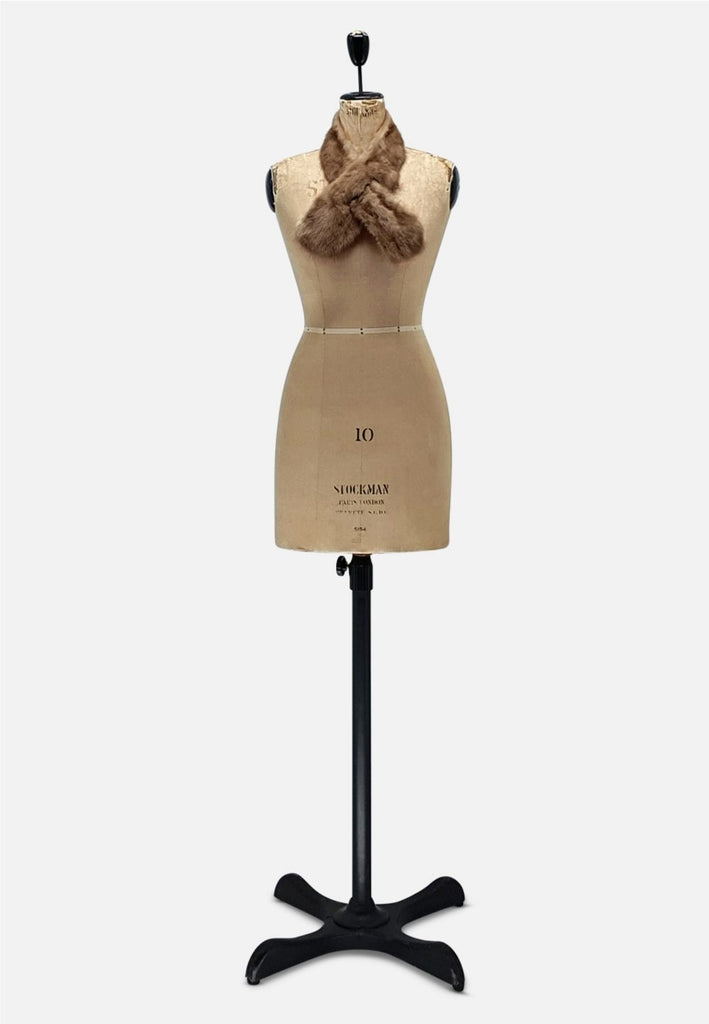 Vintage Clothing - Dark Blonde Fur Scarf - Painted Bird Vintage Boutique & The Aviary - Scarves