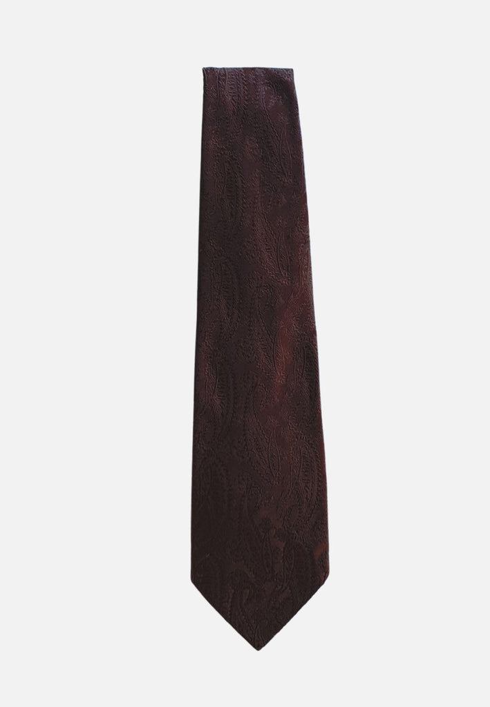 Vintage Clothing - Chocolate Klipper Tie - Painted Bird Vintage Boutique & The Aviary - Tie