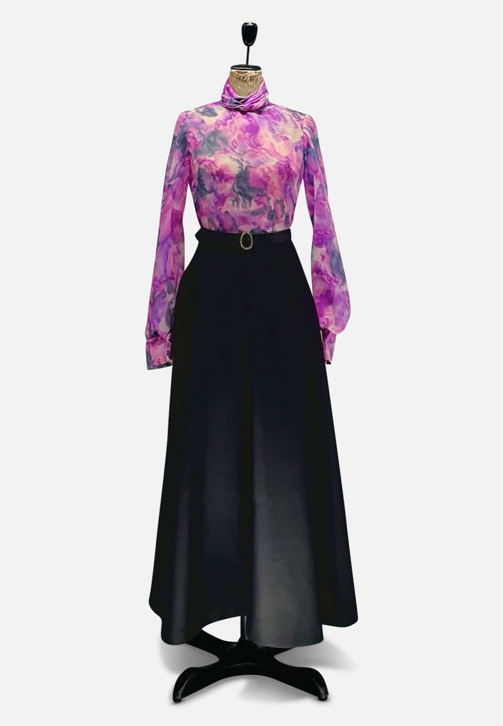 Vintage Clothing - Watercolours in Fuchsia Dress - Painted Bird Vintage Boutique & The Aviary - Dresses