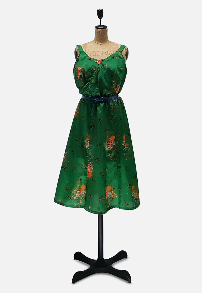 Emerald Flower Goddess Dress