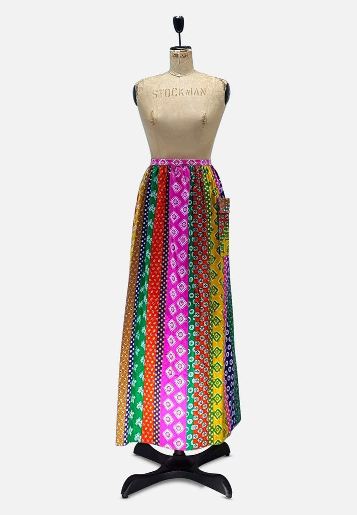 Vintage Clothing - Gingham Goodness Maxi Skirt - Painted Bird Vintage Boutique & The Aviary - Skirts