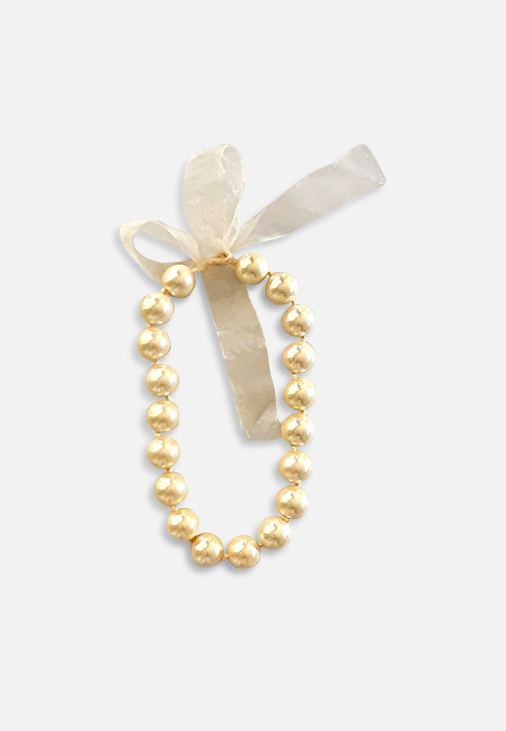 Vintage Clothing - Faux Pearl Necklace - Painted Bird Vintage Boutique & The Aviary - Necklace