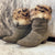 Vintage Clothing - Suede and Fur Italian Vintage Boots - Painted Bird Vintage Boutique & The Aviary - Shoes