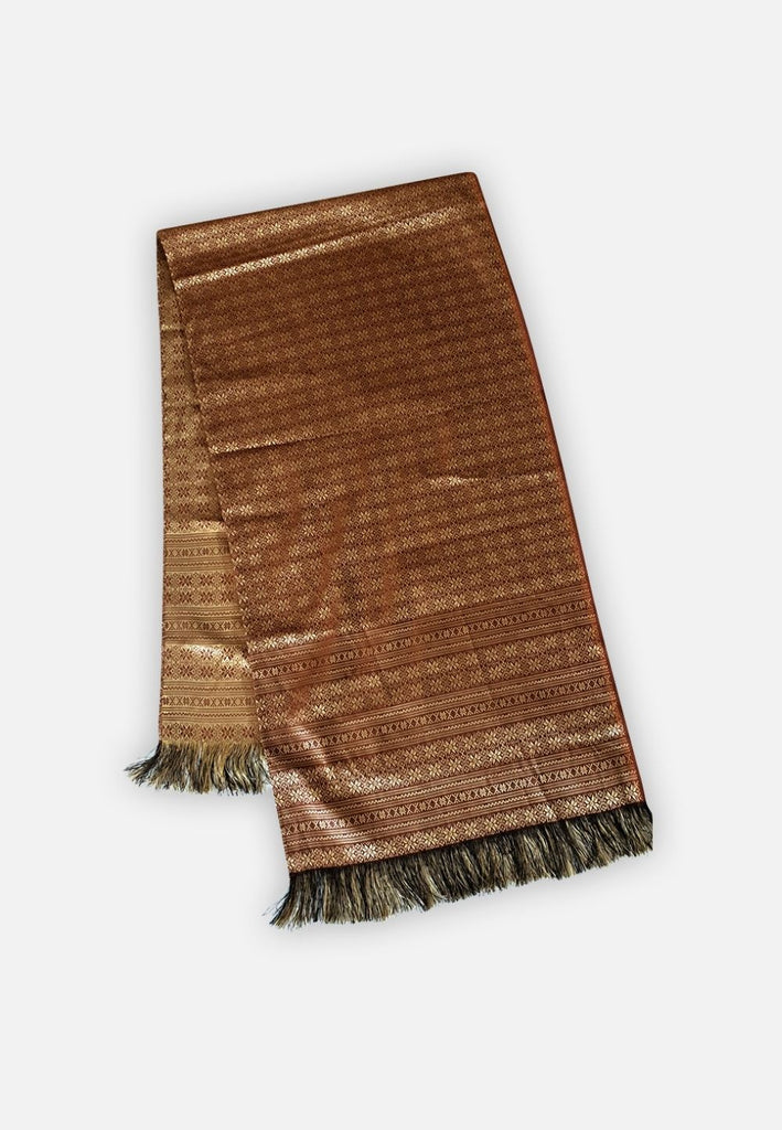 Vintage Clothing - Golden Hour on the Fringe Scarf - Painted Bird Vintage Boutique & The Aviary - Scarves