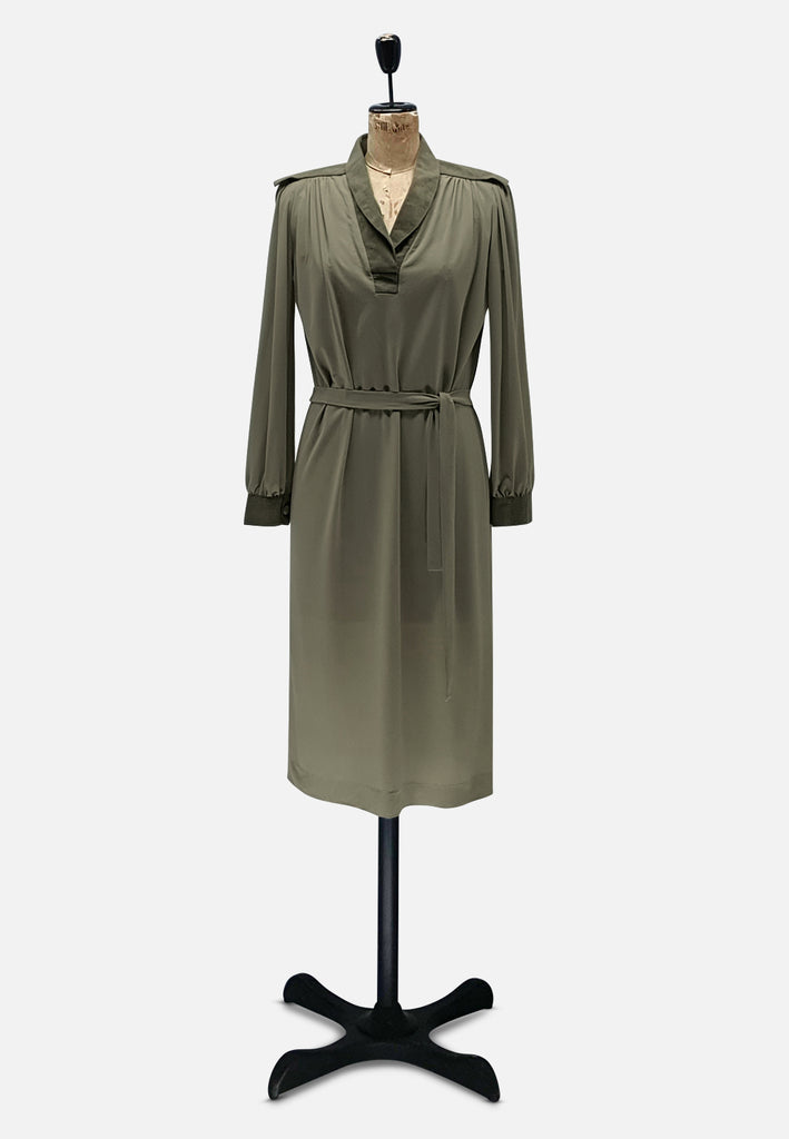 Vintage Clothing - Moss in May Dress - Painted Bird Vintage Boutique & The Aviary - Dresses