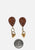 Vintage Clothing - Dew Drop In - Clip On Earrings - Painted Bird Vintage Boutique & The Aviary - Earrings