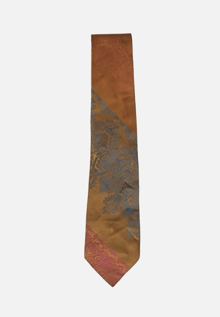 Vintage Clothing - Golden Tie - Painted Bird Vintage Boutique & The Aviary - Tie