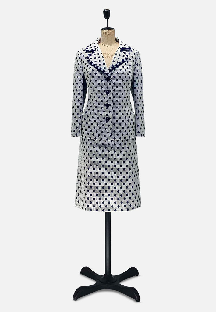 Vintage Clothing - Polka Dot Me Suit Ensemble - Painted Bird Vintage Boutique & The Aviary - Ensemble