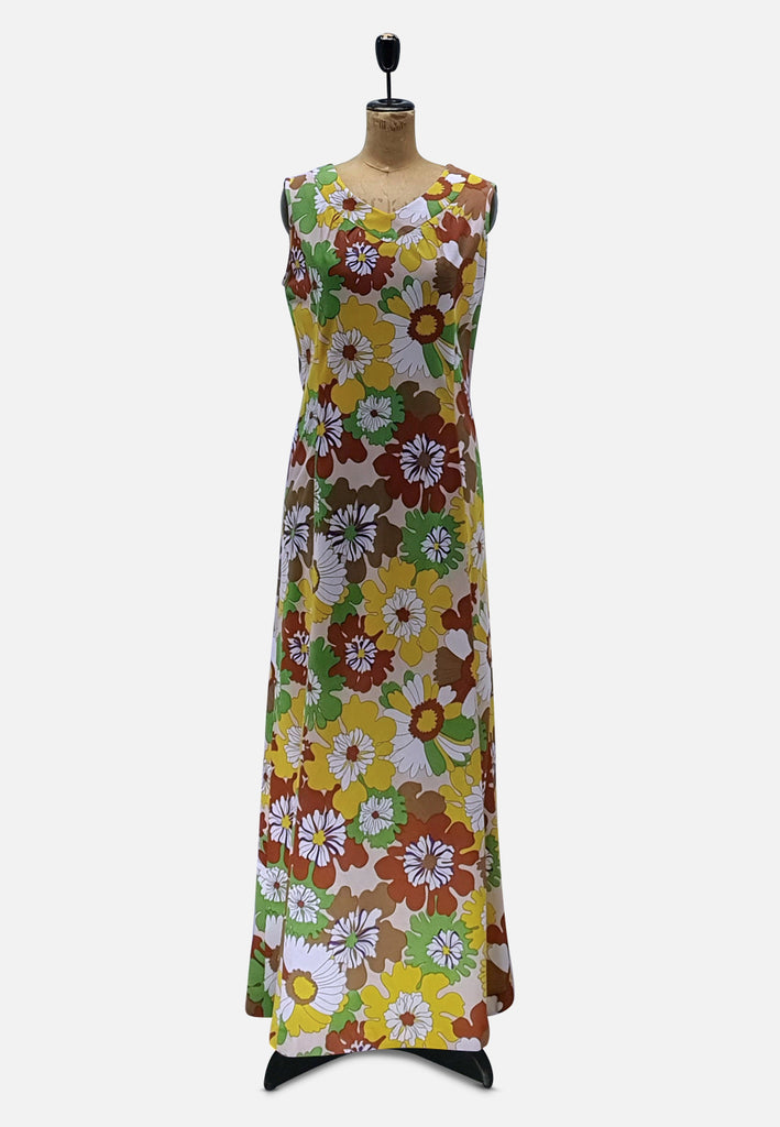 Vintage Clothing - Maximum French Autumn Hostess Dress - Painted Bird Vintage Boutique & The Aviary - Dresses