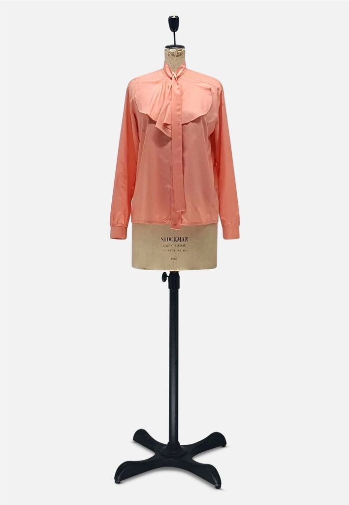 Vintage Clothing - Peachy Delight Blouse - Painted Bird Vintage Boutique & The Aviary - Blouse