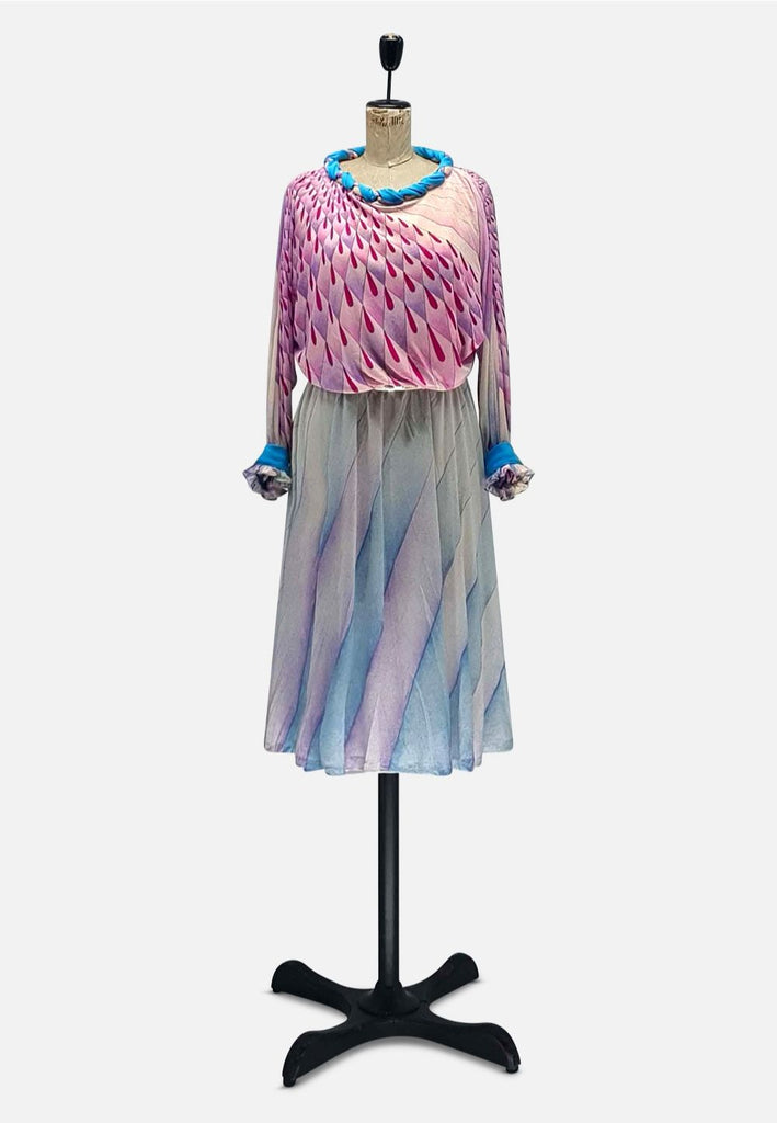 Vintage Clothing - Peacock Dress - Painted Bird Vintage Boutique & The Aviary - Dresses