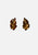 Vintage Clothing - Bronzed Leaf Earring - Clip On - Painted Bird Vintage Boutique & The Aviary - Earrings