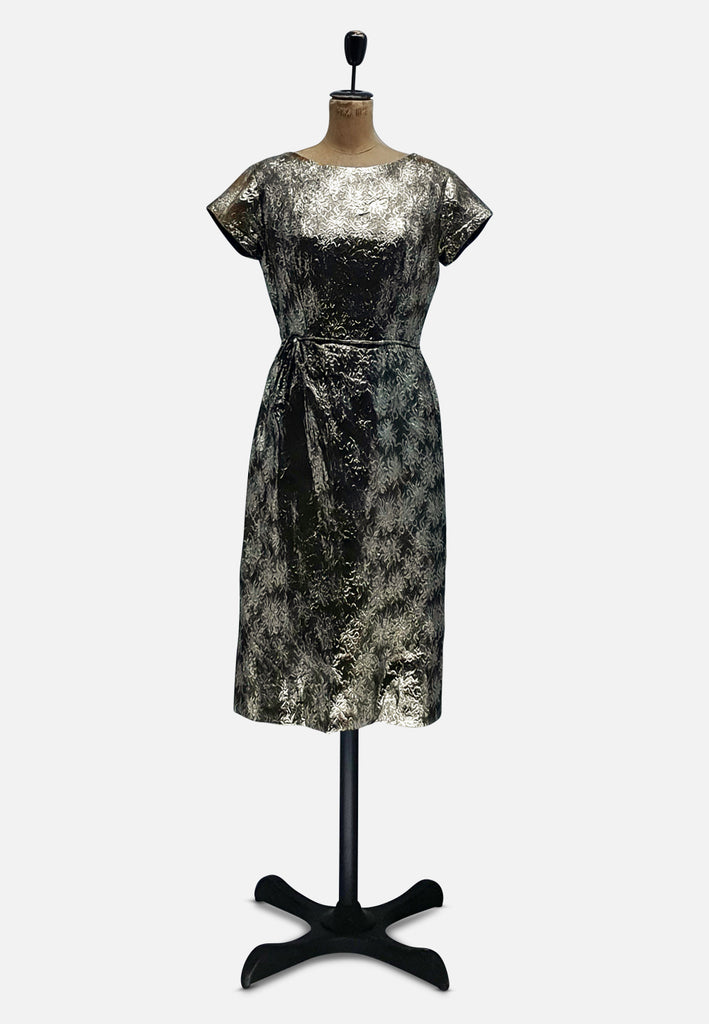 Vintage Silver Lame Dress