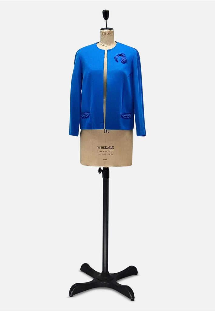 Vintage Clothing - Twisted Teal Jacket - Painted Bird Vintage Boutique & The Aviary - Coats & Jackets