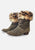 Vintage Clothing - Suede and Fur Italian Vintage Boots - Painted Bird Vintage Boutique & The Aviary - Shoes