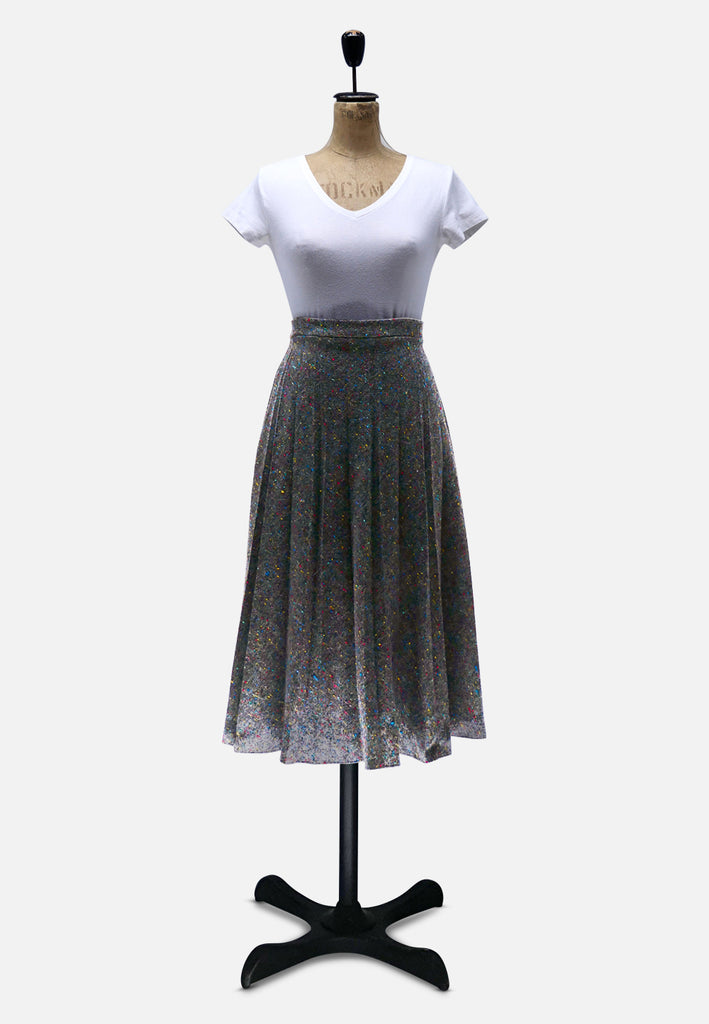 One Step Ahead NZ Made Flecked Wool Blend Full Skirt 'VIP'