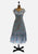 Vintage Clothing - 1940s-1970s Powder Blue Rose Print Ruffle Midi Dress - Painted Bird Vintage Boutique & The Aviary - Dresses