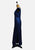 Vintage Clothing - Mid Century Ocean Blue Lurex Evening Gown - Painted Bird Vintage Boutique & The Aviary - Dresses