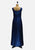 Vintage Clothing - Mid Century Ocean Blue Lurex Evening Gown - Painted Bird Vintage Boutique & The Aviary - Dresses