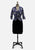 Vintage Clothing - 1950s Dark Navy Floral Wrap Blouse - Painted Bird Vintage Boutique & The Aviary - Shirts & Tops