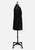 Vintage Clothing - Stax NZ Black Polished Cotton Tailored Knee Length Rosette Jacket - Painted Bird Vintage Boutique & The Aviary - Coats & Jackets