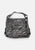 Vintage Metallic Pewter Faux Snakeskin Buckle Tote Bag 'VIP'
