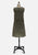 Olive Fleck Tweed 1960s Wool Belted Shift Dress