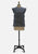 Navy Check Wool 1970s Buckle-Side Tunic Top