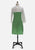 Green and Ivory Colourblock 1960s Wool Dress and Jacket Set