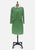 Green and Ivory Colourblock 1960s Wool Dress and Jacket Set