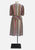 Multicolour Stripe Peplum Dress