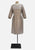 Mid Century Satin Jacquard Wiggle Dress with Butterfly Motif