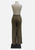 Olive Fleck Tweed 1970s Straight Leg Trousers